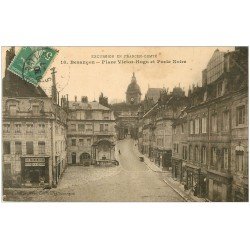 25 BESANCON. Porte Noire Place Victor-Hugo 1914. Mercerie Les Economiques
