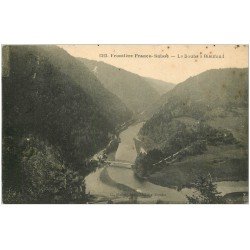 carte postale ancienne 25 BIAUFOND. Le Doubs 1926