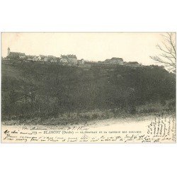 carte postale ancienne 25 BLAMONT. Caserne des Douanes et Château 1904