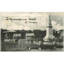 carte postale ancienne 25 FESCHES-LE-CHATEL. Kiosque et Monument aux Morts