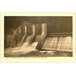 carte postale ancienne 25 LE BARRAGE DU DOUBS. En amont de Soulce