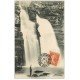 carte postale ancienne 25 LE SAUT DU DOUBS 1910. Cascade et personnage