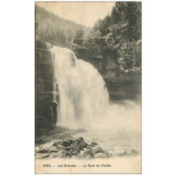 carte postale ancienne 25 LES BRENETS. Le Saut du Doubs Cascade