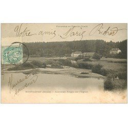 carte postale ancienne 25 MONTAGNEY. Anciennes Forges sur l'Ognon 1905