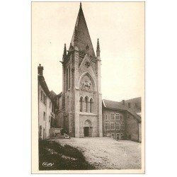 carte postale ancienne 25 MONTBENOIT. Abbaye nouveau Clocher 1949