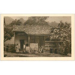 carte postale ancienne 25 MORTEAU. Chocolat Klauset Le Locle. Fermières