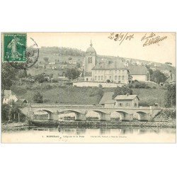 carte postale ancienne 25 MORTEAU. Eglise et Pont 1907