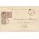 carte postale ancienne 25 MOUTHIER. Le Quartier du Pont. Timbres 1 et 2 centimes 1903