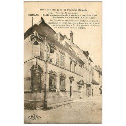 carte postale ancienne 25 ORNANS. Ecole de Garçons 1925. Ancien Hôtel Sanderet de Valonne