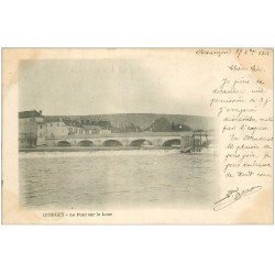 carte postale ancienne 25 QUINGEY. Le Pont 1901