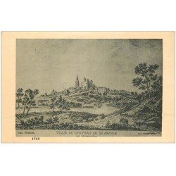 carte postale ancienne 25 SAINT-AMOUR. Ville et Château au Moyen-Age