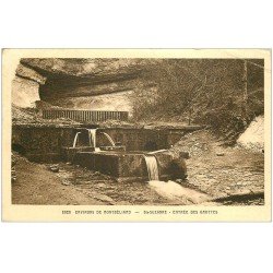 carte postale ancienne 25 SAINTE-SUZANNE. Entrée des Grottes 1954