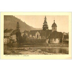 carte postale ancienne 25 SAINT-HIPPOLYTE. L'Eglise