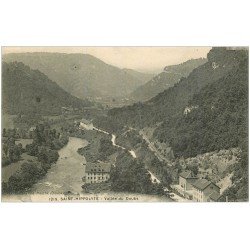 carte postale ancienne 25 SAINT-HIPPOLYTE. Vallée du Doubs