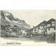 carte postale ancienne 25 USINES AU LOCLE ET MORTEAU. Chocolat Klaus. Village alpestre