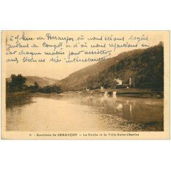 carte postale ancienne 25 VILLA SAINT-CHARLES. Le Doubs 1938
