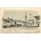 carte postale ancienne 28 AUNEAU. Place de l'Eglise 1902. Café du Commerce