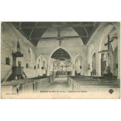 carte postale ancienne 28 BOISSY-LE-SEC. L'Eglise 1912