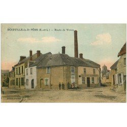 28 BOISVILLE-LA-SAINT-PERE. Route de Voves 1923. Café Jeuffroy