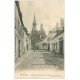 carte postale ancienne 28 BONNEVAL. Rue de Chateaudun et Eglise Notre-Dame. Salles charbonnier