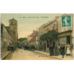 28 BROU. Magasin de Cartes Postales Avenue de la Gare. Superbe Carte de Luxe 1910