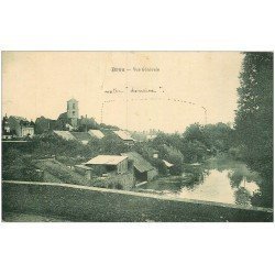 carte postale ancienne 28 BROU. Vue générale 1926 avec Lavoir