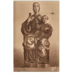 carte postale ancienne 28 CHARTRES. Cathédrale. Vierge du Pilier 1937