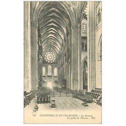 carte postale ancienne 28 CHARTRES. La Cathédrale Rosace