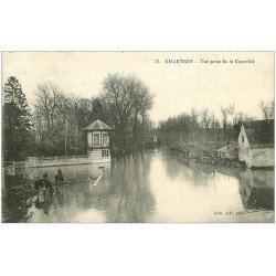 carte postale ancienne 28 CHARTRES. La Courtille Cavaliers Militaires 1908