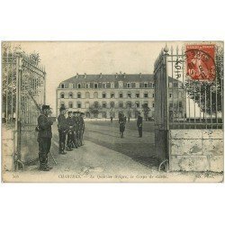 carte postale ancienne 28 CHARTRES. Le Corps de Garde du Quartier Neigre 1919. Militaires et Caserne