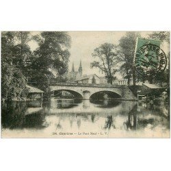carte postale ancienne 28 CHARTRES. Le Pont Neuf 1919