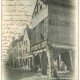 carte postale ancienne 28 CHARTRES. Maison du Porche 1904 Vitrerie Grenouillot