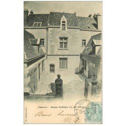 carte postale ancienne 28 CHARTRES. Maison Gothique rue des Grenets 1905