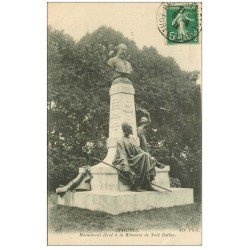 carte postale ancienne 28 CHARTRES. Monument Noël Bailly 1910