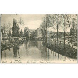 carte postale ancienne 28 CHARTRES. Moulin de la Barre vers 1900