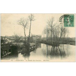 carte postale ancienne 28 CHARTRES. Moulin des Graviers 1915