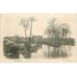 carte postale ancienne 28 CHARTRES. Moulin des Graviers vers 1900