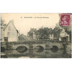 carte postale ancienne 28 CHARTRES. Pont des Minimes 1936