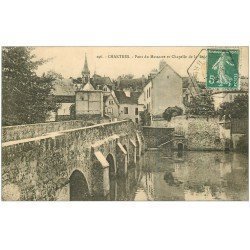 carte postale ancienne 28 CHARTRES. Pont du Massacre 1911