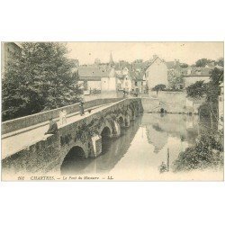 carte postale ancienne 28 CHARTRES. Pont du Massacre 1915