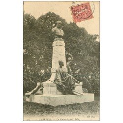 carte postale ancienne 28 CHARTRES. Statue Noël Ballay 1906