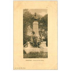 carte postale ancienne 28 CHARTRES. Statue Noël Ballay 1909