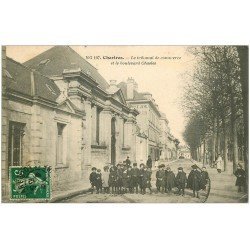 carte postale ancienne 28 CHARTRES. Tribunal de Commerce boulevard Chasles 1912
