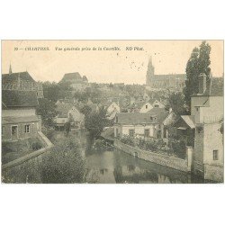 carte postale ancienne 28 CHARTRES. Vue prise de la Courtille 1912