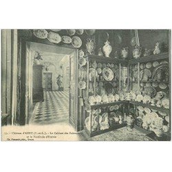 carte postale ancienne 28 CHATEAU D'ANET. Cabinet des Faïences 1916