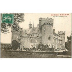 carte postale ancienne 28 CHATEAU DE VILLEBON 1909