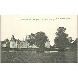 carte postale ancienne 28 CHATEAU D'ESCLIMONT. Panoramique