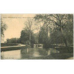 carte postale ancienne 28 CHATEAU D'ESCLIMONT. Pièce d'Eau