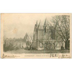 carte postale ancienne 28 CHATEAUDUN. Château de Saint-Gilles 1902