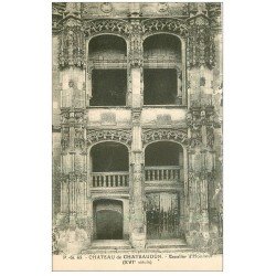 carte postale ancienne 28 CHATEAUDUN. Château Escalier d'honneur